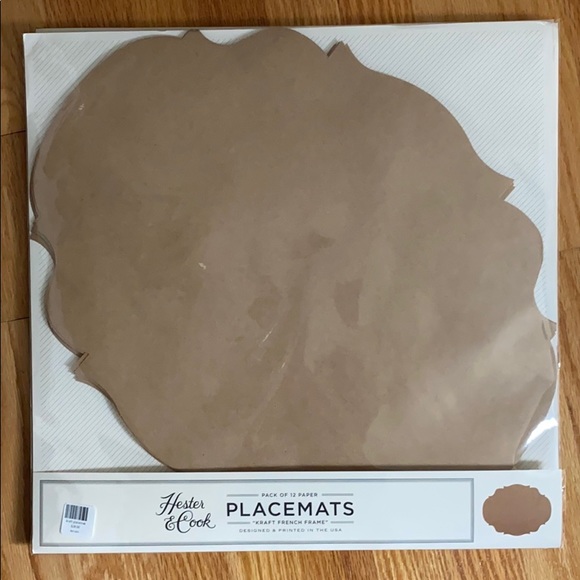 HESTER & COOK French Frame Placemats 1 pack=12 placemats - Picture 6 of 10